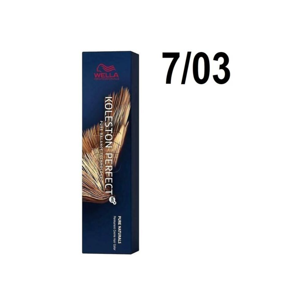 Wella Koleston Perfect ME+ Pure Naturals  Medium Blonde Natural Gold 7/03 2 oz